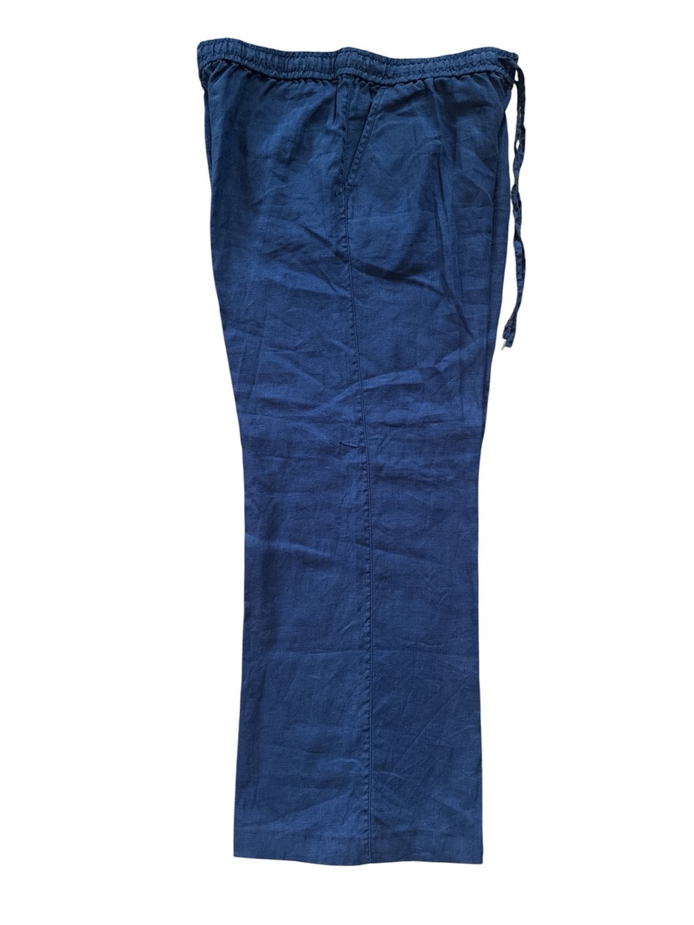 Tommy Bahama Womenโs Navy Drawstring 100% Linen Pants. Size Medium. - Picture 11 of 15